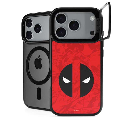 Marvel Deadpool Deadpool Emblem iPhone 17 Pro Max Kickstand Case
