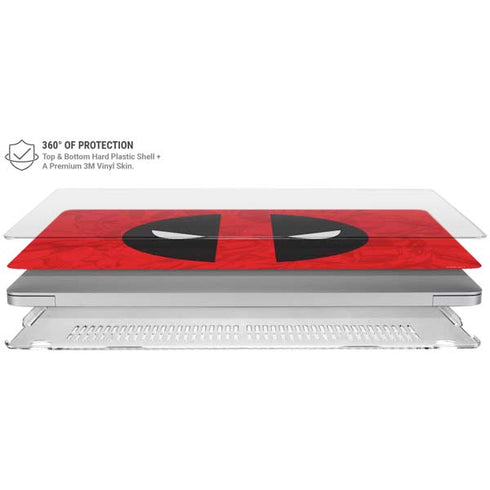 Marvel Deadpool Deadpool Emblem MacBook Air 15in (2023-2025) Case plus Skin