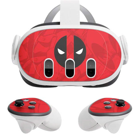 Marvel Deadpool Deadpool Emblem Meta Quest 3 Skin