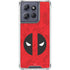 Marvel Deadpool Deadpool Emblem Moto G 5G (2025) Clear Case