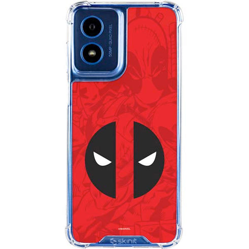 Marvel Deadpool Deadpool Emblem Moto G 5G (2024) Clear Case