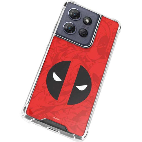 Marvel Deadpool Deadpool Emblem Moto G Play 5G (2025) Clear Case