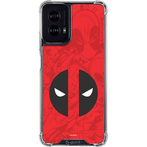 Marvel Deadpool Deadpool Emblem Moto G Power 5G (2024) Clear Case
