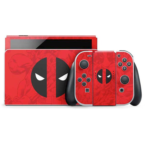 Marvel Deadpool Deadpool Emblem Nintendo Switch OLED (2021) Skin