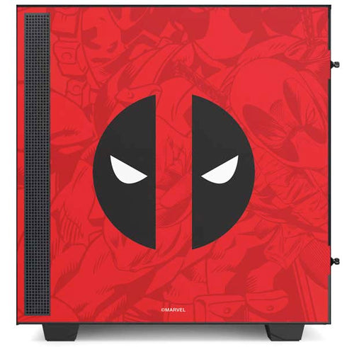 Marvel Deadpool Deadpool Emblem NZXT H510 Compact ATX Mid-Tower Case Skin