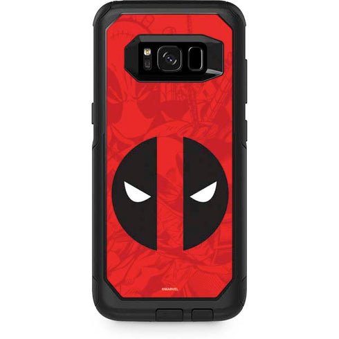 Marvel Deadpool Deadpool Emblem Otterbox Commuter Galaxy Skin