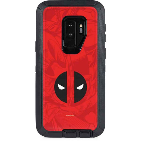 Marvel Deadpool Deadpool Emblem Otterbox Defender Galaxy Skin