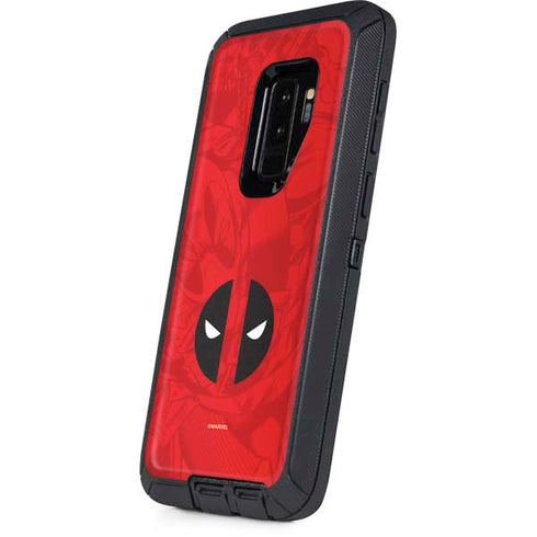 Marvel Deadpool Deadpool Emblem Otterbox Defender Galaxy Skin