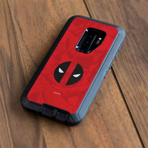 Marvel Deadpool Deadpool Emblem Otterbox Defender Galaxy Skin