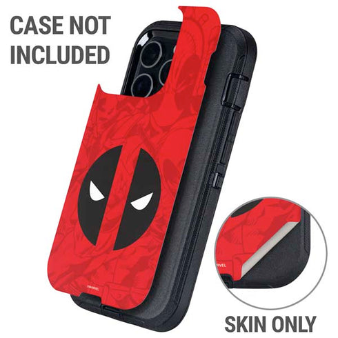 Marvel Deadpool Deadpool Emblem Otterbox Defender iPhone Skin