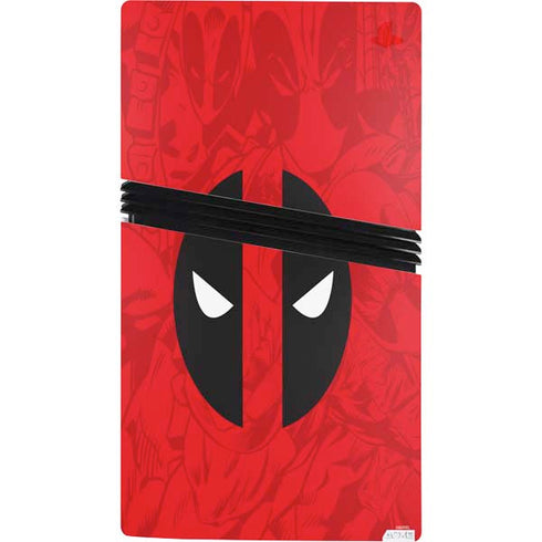 Marvel Deadpool Deadpool Emblem PS5 Pro Console Skin
