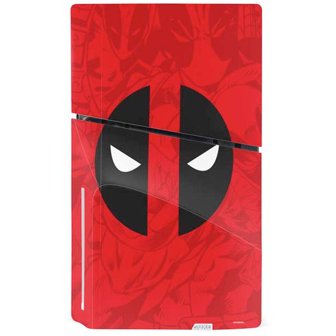 Marvel Deadpool Deadpool Emblem PS5 Slim Disk Console Skin