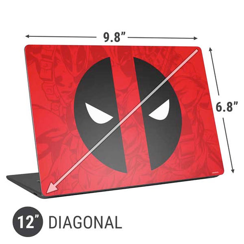 Marvel Deadpool Deadpool Emblem Universal Laptop 12in (9.8 x 6.8in) Skin