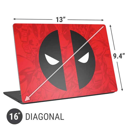 Marvel Deadpool Deadpool Emblem Universal Laptop 16in (13 x 9.4in) Skin