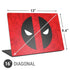 Marvel Deadpool Deadpool Emblem Universal Laptop 16in (13 x 9.4in) Skin