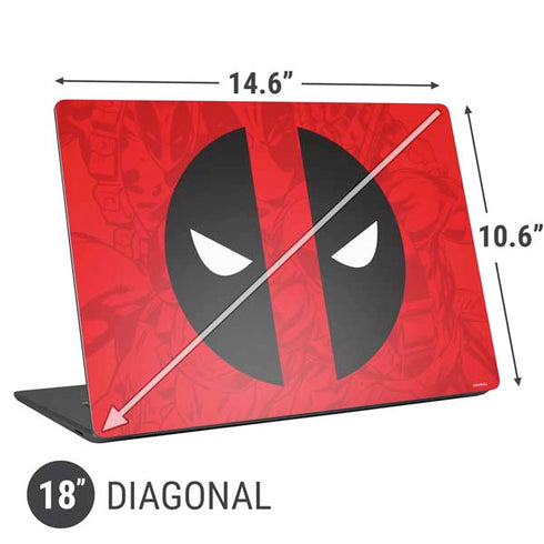 Marvel Deadpool Deadpool Emblem Universal Laptop 18in (14.6 x 10.6in) Skin