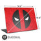 Marvel Deadpool Deadpool Emblem Universal Laptop 18in (14.6 x 10.6in) Skin
