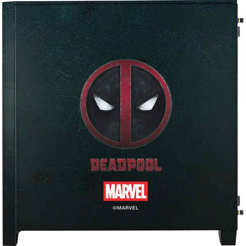 Marvel Deadpool Legacy Deadpool Logo Corsair 4000D Tempered Glass Mid-Tower ATX Case Skin