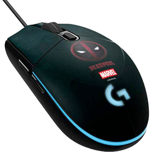 Marvel Deadpool Legacy Deadpool Logo G203 Prodigy RGB Wired Gaming Mouse Skin