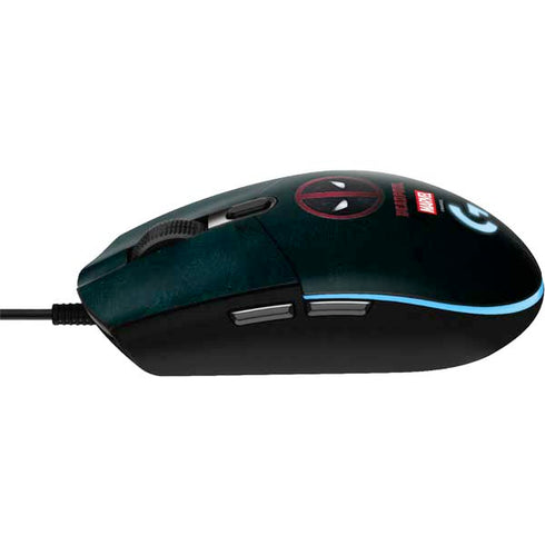 Marvel Deadpool Legacy Deadpool Logo G203 Prodigy RGB Wired Gaming Mouse Skin