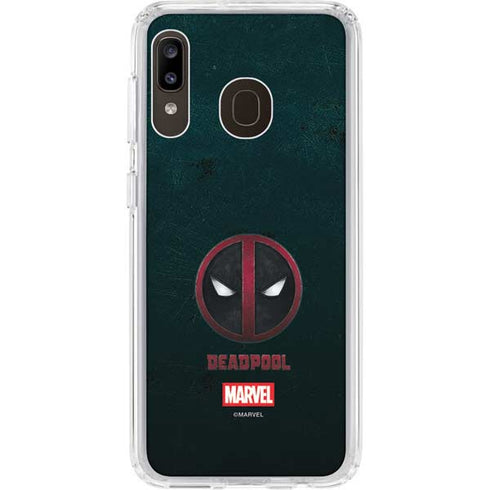Marvel Deadpool Legacy Deadpool Logo Galaxy A20 Clear Case