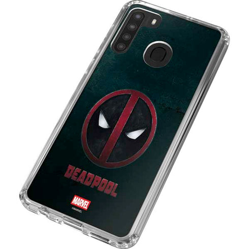 Marvel Deadpool Legacy Deadpool Logo Galaxy A21 Clear Case