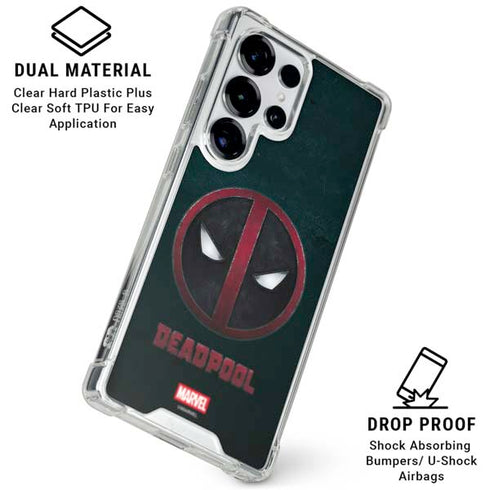 Marvel Deadpool Legacy Deadpool Logo Galaxy S26 Ultra Clear Case