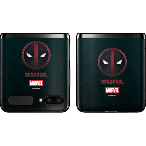 Marvel Deadpool Legacy Deadpool Logo Galaxy Z Flip Skin