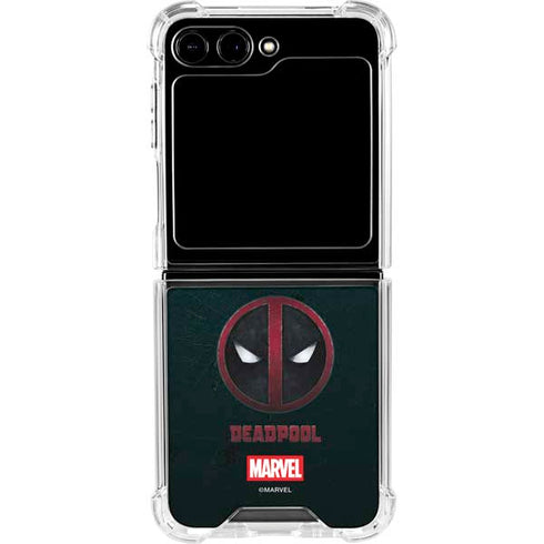 Marvel Deadpool Legacy Deadpool Logo Galaxy Z Flip5 5G Clear Case