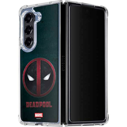 Marvel Deadpool Legacy Deadpool Logo Galaxy Z Fold5 5G Clear Case