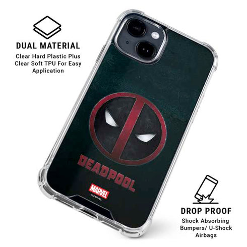 Marvel Deadpool Legacy Deadpool Logo iPhone 15 Clear Case