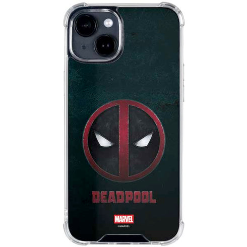 Marvel Deadpool Legacy Deadpool Logo iPhone 15 Plus Clear Case