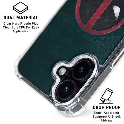 Marvel Deadpool Legacy Deadpool Logo iPhone 16 Clear Case