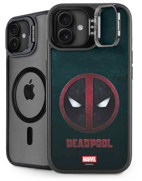 Marvel Deadpool Legacy Deadpool Logo iPhone 16 Kickstand Case
