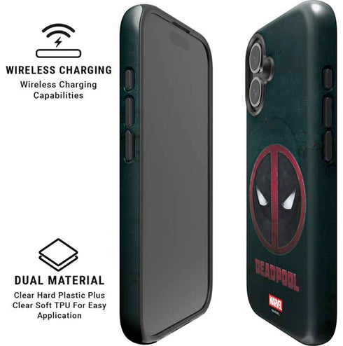 Marvel Deadpool Legacy Deadpool Logo iPhone 16 Magsafe Impact Case