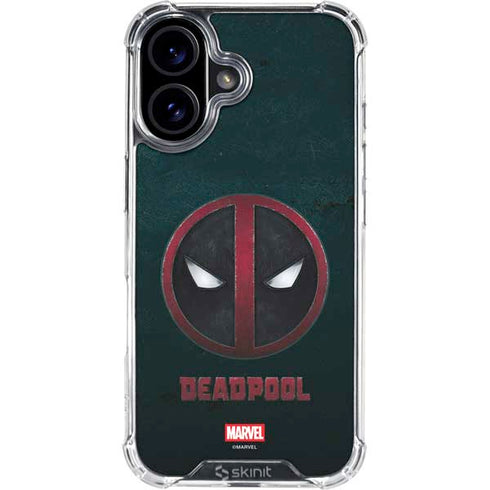 Marvel Deadpool Legacy Deadpool Logo iPhone 16 Plus Clear Case
