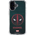 Marvel Deadpool Legacy Deadpool Logo iPhone 16 Plus Clear Case