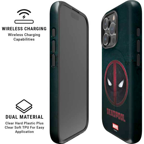 Marvel Deadpool Legacy Deadpool Logo iPhone 16 Pro Magsafe Impact Case