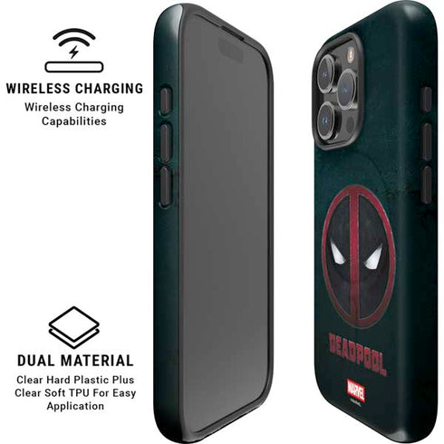 Marvel Deadpool Legacy Deadpool Logo iPhone 16 Pro Max Magsafe Impact Case