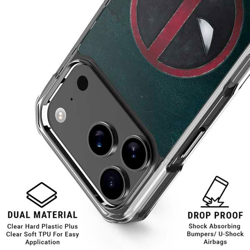 Marvel Deadpool Legacy Deadpool Logo iPhone 18 Pro Clear Case