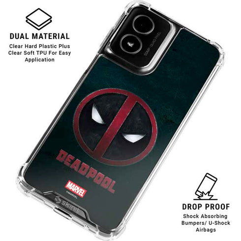 Marvel Deadpool Legacy Deadpool Logo Moto G Power 5G (2024) Clear Case