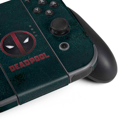 Marvel Deadpool Legacy Deadpool Logo Nintendo Switch (2017-2021) Joy-Con Controller Skin