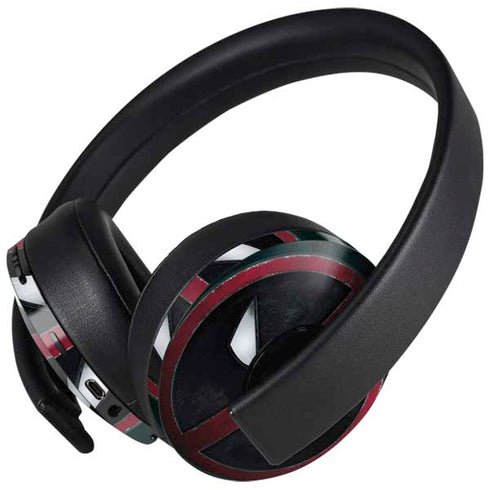 Marvel Deadpool Legacy Deadpool Logo PlayStation 4 Gold Wireless Headset Skin