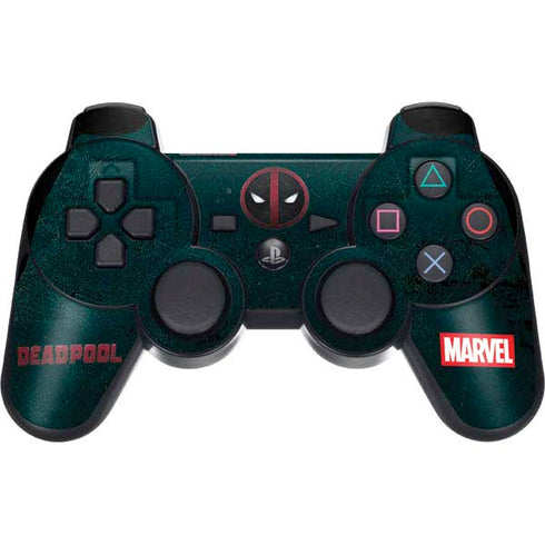 Marvel Deadpool Legacy Deadpool Logo PS3 Dual Shock wireless controller Skin