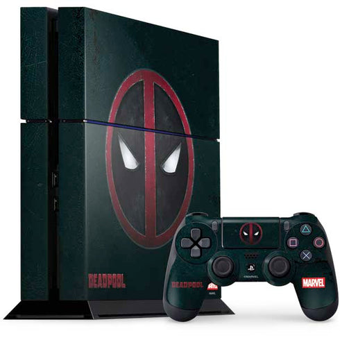 Marvel Deadpool Legacy Deadpool Logo PS4 Console and Controller Bundle Skin
