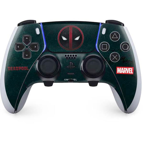 Marvel Deadpool Legacy Deadpool Logo PS5 DualSense Edge Pro Controller Skin