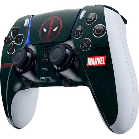 Marvel Deadpool Legacy Deadpool Logo PS5 DualSense Edge Pro Controller Skin