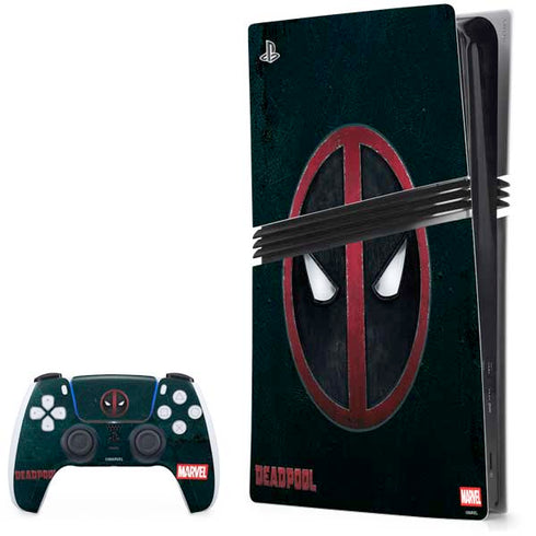 Marvel Deadpool Legacy Deadpool Logo PS5 Pro Bundle Skin