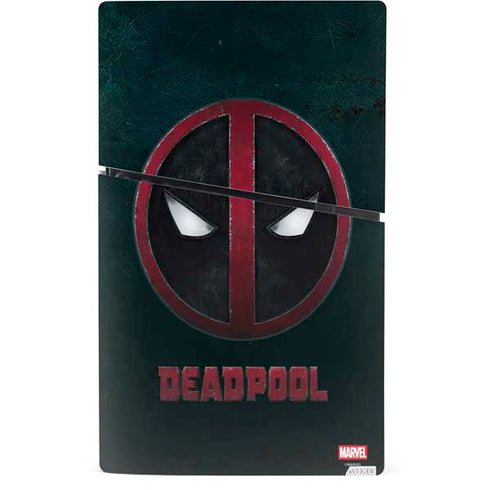 Marvel Deadpool Legacy Deadpool Logo PS5 Slim Digital Edition Console Skin