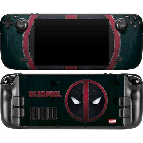 Marvel Deadpool Legacy Deadpool Logo Steam Deck Handheld Gaming Computer OLED Skin